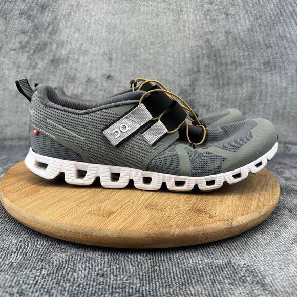 On Running CloudTec Shoes Mens Size 10.5 Gray Green Sneakers Running No Insoles - Picture 1 of 11